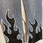 Black Flame Jeans Mens SIZE 32 Custom Hand Painted Denim