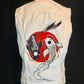 YinYang Koi Fish Mens MEDIUM Hand Painted Levi Vest